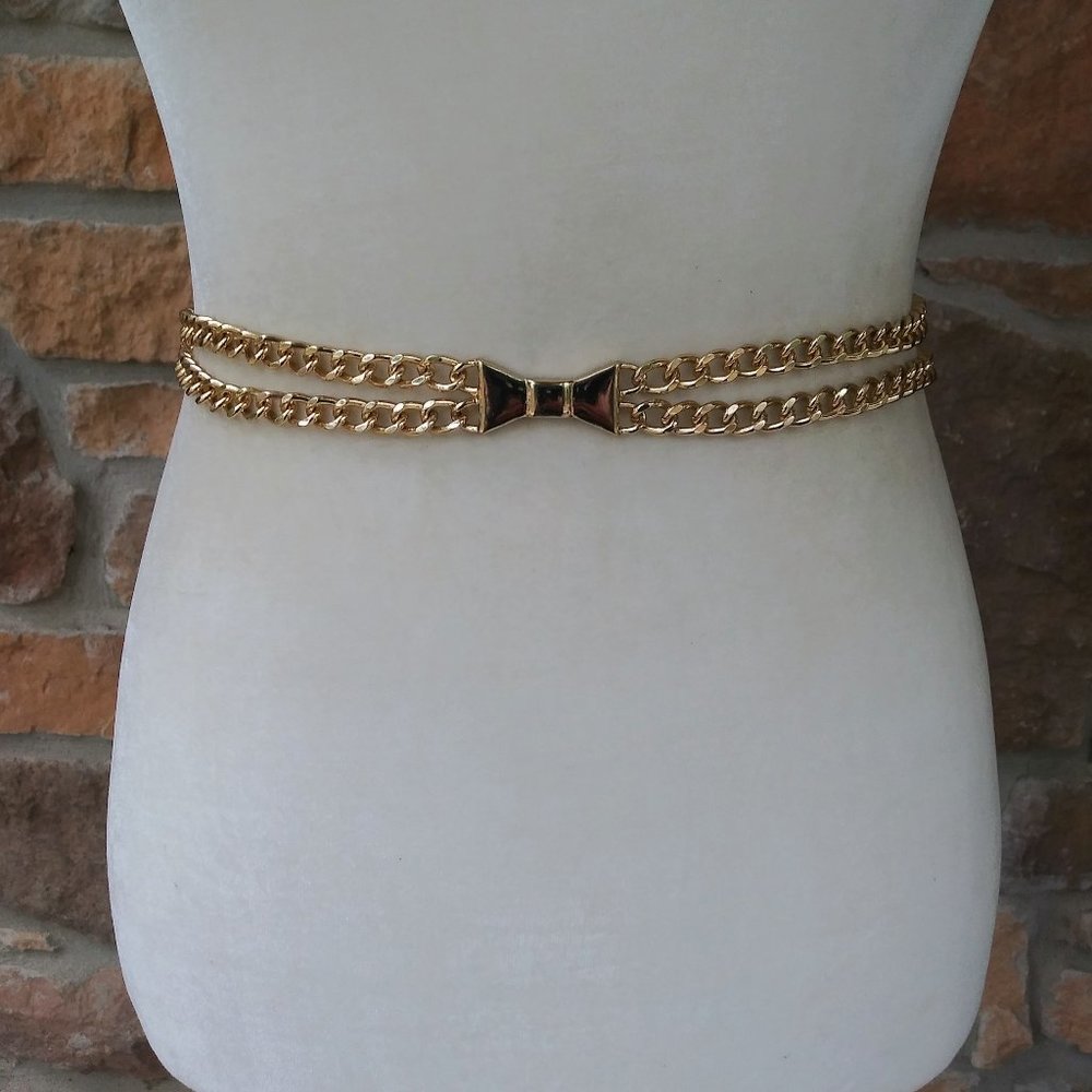Kate Spade Gold Bow Metal Chain Belt